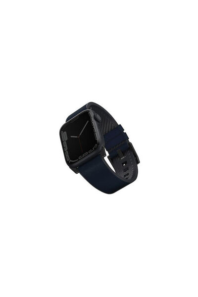 uniq Straden Δερμάτινο Λουράκι Μπλε (Apple Watch 44/45/46mm/Ultra 49mm) UNIQ5...
