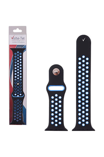 Other Λουράκι Volte-Tel Σιλικόνης με Πείρο Μαύρο (για Apple Watch 38/40/41/42mm)