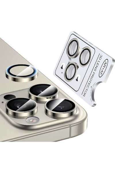 Nordic Μεταλλικός Φακός Κάμερας Apple iPhone 15 Pro/15 Pro Max Τιτάνιο