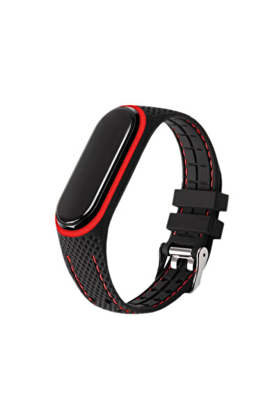 Xiaomi Λουράκι Lifestyle Σιλικόνης Μαύρο / Κόκκινο (Smart Band 7)