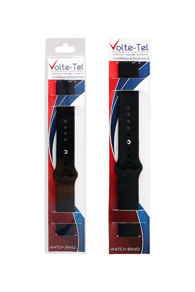 Other Λουράκι Volte-Tel Σιλικόνης με Πείρο Μαύρο (Galaxy Watch (46mm) / Gear ...