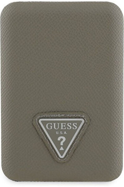 Guess MagSafe Power Bank με Ανάγλυφο Τριγωνικό Λογότυπο, 5000mAh, 15W, με Θύρ...