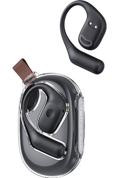 Usams UG26 Ακουστικά Bluetooth Handsfree Ανοιχτού Τύπου με Θήκη Φόρτισης Μαύρα