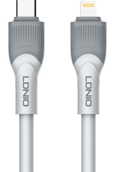 LDNIO LC602 Καλώδιο USB-C σε Lightning 30W Γκρι 2μ