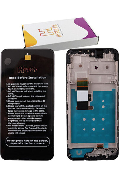 Hyper Οθόνη με μηχανισμό αφής και πλαίσιο για MOTOROLA MOTO G13 (Μαύρο) Κωδικ...