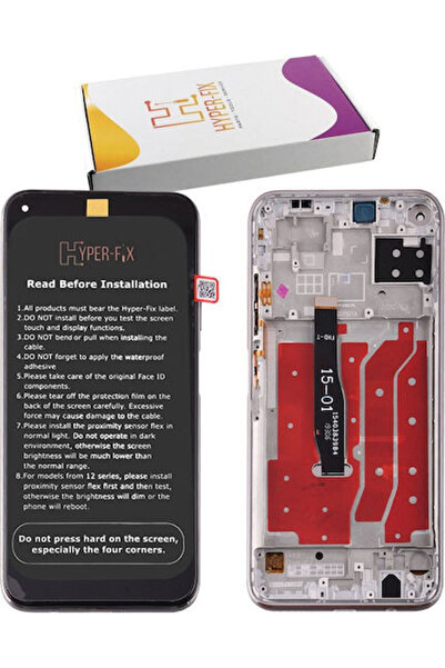 Hyper Οθόνη με μηχανισμό αφής και πλαίσιο για Huawei P40 Lite (Μαύρο) Κωδικός...