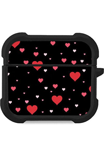 Other Θήκη Σιλικόνης Sonique Heart Series σε Μαύρο χρώμα για Apple AirPods 3