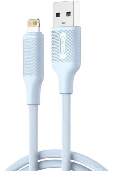 Xo Καλώδιο USB-A σε Lightning Μπλε 1μ (16.005.0320)