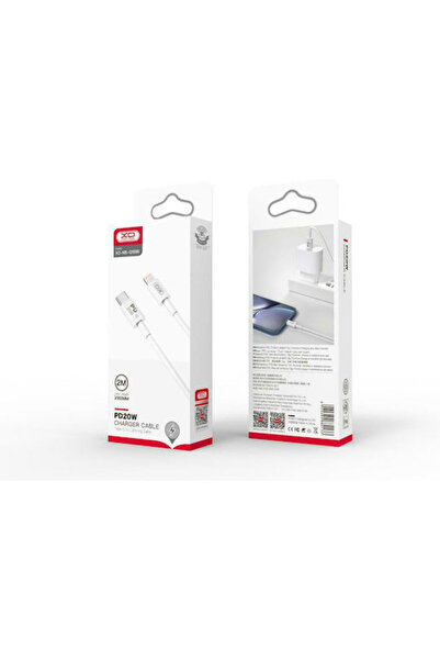 Xo NB-Q189B Καλώδιο USB-C σε Lightning 20W Λευκό 2μ (16.005.0286)