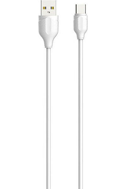 LDNIO LS371 Καλώδιο USB 2.0 USB-C αρσενικό - USB-A λευκό 1μ