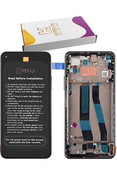 Hyper Οθόνη με Μηχανισμό Αφής και Πλαίσιο για XIAOMI Mi 11 Lite 5G (Μαύρο)