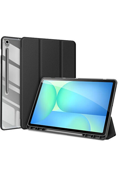 OEM Toby Flip Cover Ανθεκτικό Μαύρο (Samsung Tab S10 FE Plus)