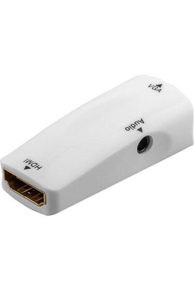 goobay Μετατροπέας HDMI αρσενικό σε 3.5mm / VGA θηλυκό Λευκό 1 τεμάχιο 44794