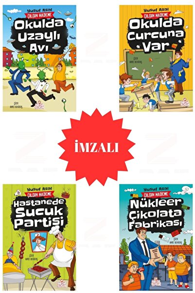 Nesil Çocuk Yayınları Çılgın Hademe-Okulda Uzaylı Avı-Okulda Curcuna Var-Nükl...