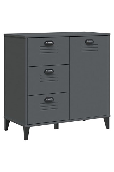 vidaxl Dulap „VIKEN”, gri antracit, 80x40x80 cm, lemn prelucrat