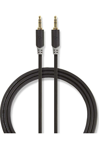 Nedis Καλώδιο Ήχου 3.5mm Αρσενικό σε 3.5mm Αρσενικό, Μαύρο, 0.5μ CABW22000AT05