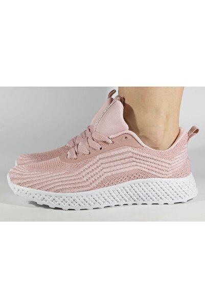 OEM Pink elastic knit slip-on sneakers 400086 36