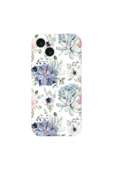 Other Apple iPhone 15 Plus Flower 56 Transparent Silicone TPU Θήκη