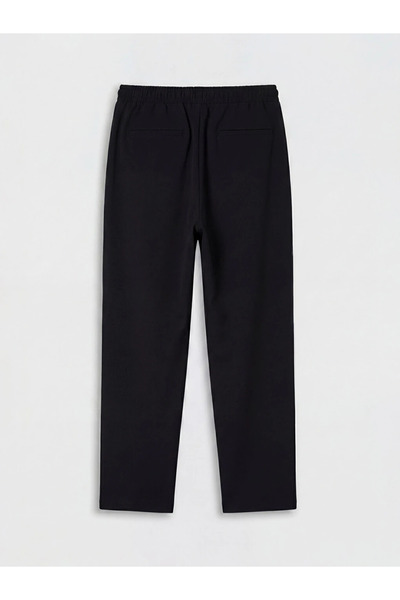 LC Waikiki Black Regular Fit Men's Pleated Trousers
