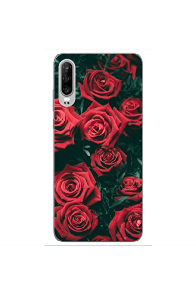 Other Huawei P30 Red Roses Transparent Silicone TPU Θήκη