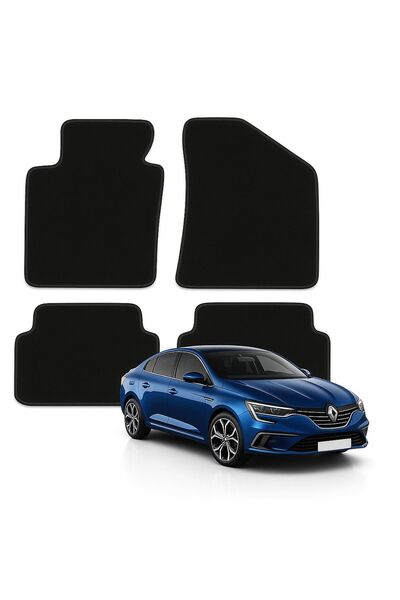 K2 CARPET Premium Velür Oto Halı Paspas Renault Megane 4 Sedan (2016 Sonrası)...