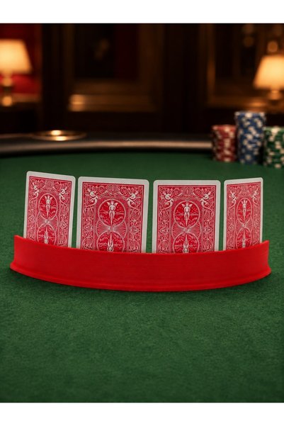 OyuncaklarÜlkesi Poker Playing Cards Deck Card Holder Accessories (Red)