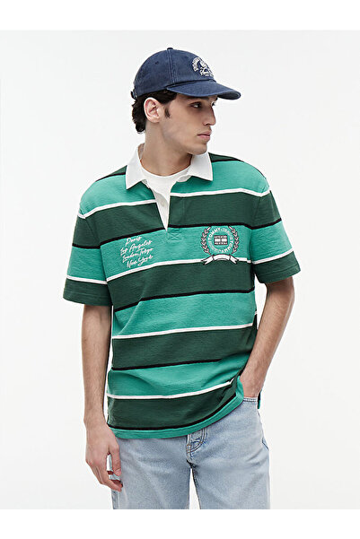 Tommy Hilfiger Men's Tjm Relax Stripe Polo T-Shirt