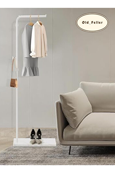 Old_Feller Modern Metal Coat Rack Freestanding ,Coat Stand With 3 Hooks,Perfe...