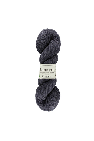 Etrofil Lanacot pređa za pletenje, olujno siva, 55% organska merino vuna, 45%...