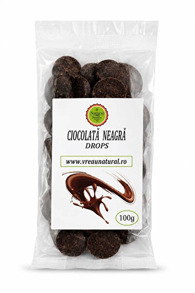Natural Seeds Product Ciocolata neagra drops 100g minim 54%