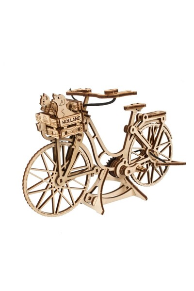 Ugears 3D Puzzle, Dutch bicycle, Ugears, wood, 75 pieces