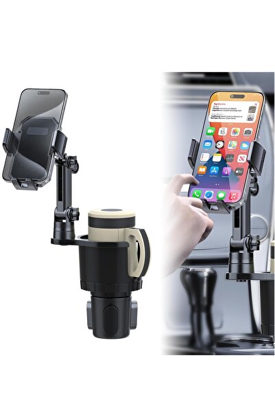 COOLHAWK Car Cup Holder - 2-in-1 Universal Car Cup Holder with Adjustable Bas...