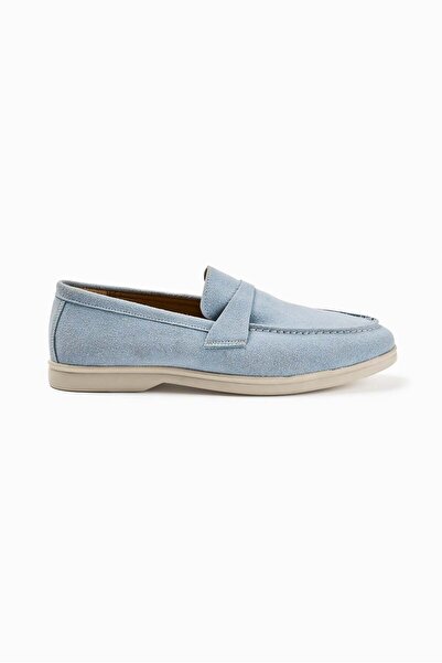 Molene Baby Blue Suede Casual Loafer