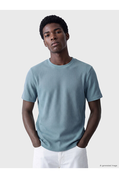 LC Waikiki Vizyon New Season Crew Neck 100% Cotton Men's T-Shirt