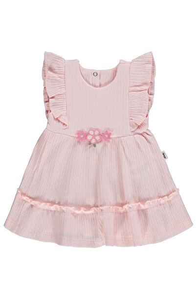 Civil Baby Rochie cu volane florale pentru 6-18 luni - Roz