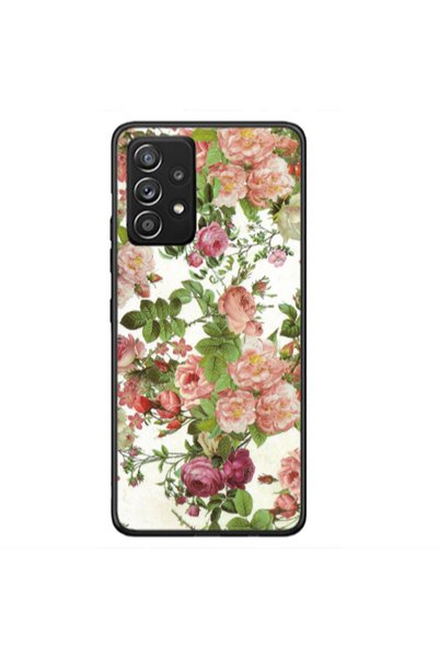 Other Samsung A53 Pink roses 2 Black Glossy Θήκη