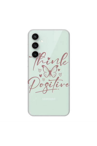 Other Samsung S24 Plus Think Positive Transparent Silicone TPU Θήκη