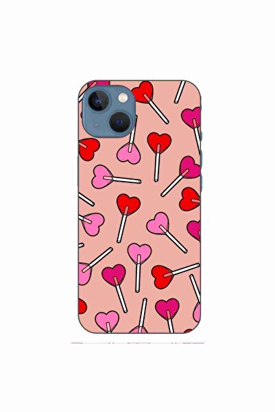 OEM Husa compatibila cu Apple iPhone 13 Silicon Gel Tpu Model Valentines Hear...
