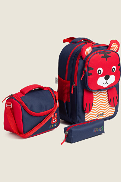 MİECZ BAGS Sevimli Hayvan Karakterli Anaokulu & İlkokul Kız Erkek Çocuk Besle...