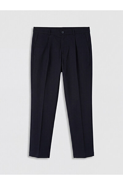 LC Waikiki Nevavm Regular Fit Viscose Men's Pleated Trousers with a Difference