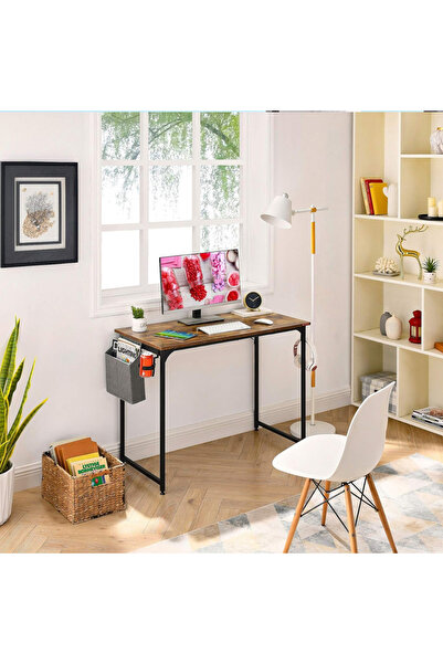 HayaBazaar Space Saving Home Office Writing Desk with Headphone Hook and Side...