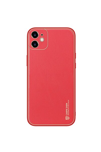 Dux Ducis Yolo Series Δερμάτινη θήκη για iPhone 12 Mini (Κόκκινο)