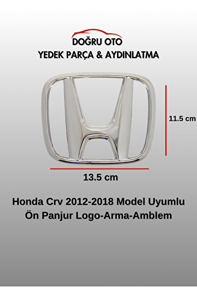 DOĞRU TİCARET AUTO PARTS Honda Crv Ön Panjur İçin Arma Logo Amblem 2012-2018