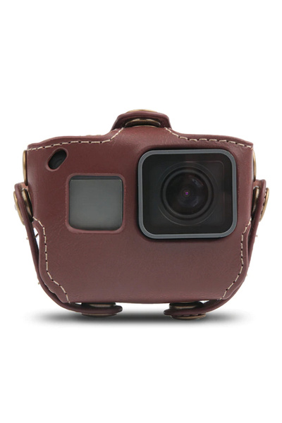 RUIGPRO GP414 Δερμάτινη Προστατευτική Θήκη για Gopro Hero 7/6 (Καφέ)
