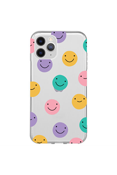 Other Apple iPhone 11 Pro Max Colorful smiles Transparent Silicone TPU Θήκη