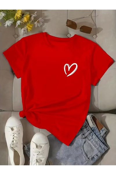 PAVRO Tricou unisex cu imprimeu mixt, confortabil