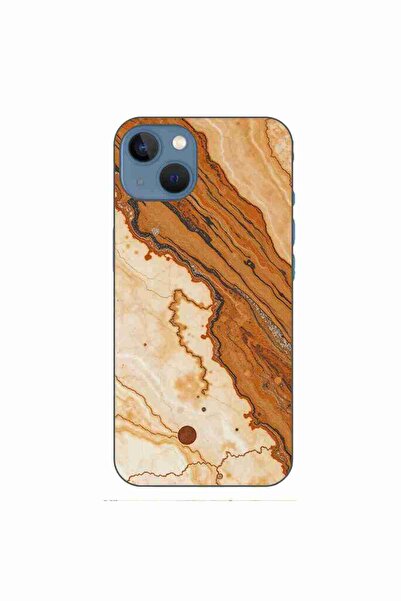 OEM Case compatible with Apple iPhone 13 Silicone Gel Tpu Model Caramel Marbl...