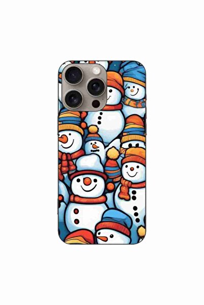 OEM Husa compatibila cu Apple iPhone 16 Pro Max Silicon Gel Tpu Model Snowman...