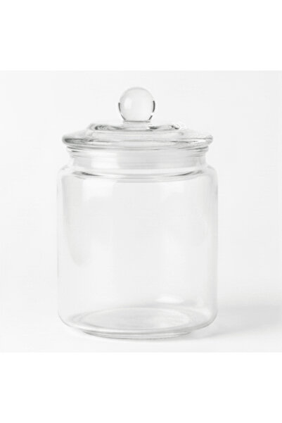 Sİgnature Glass Canister with Crystal Knob Lid — 450 ml