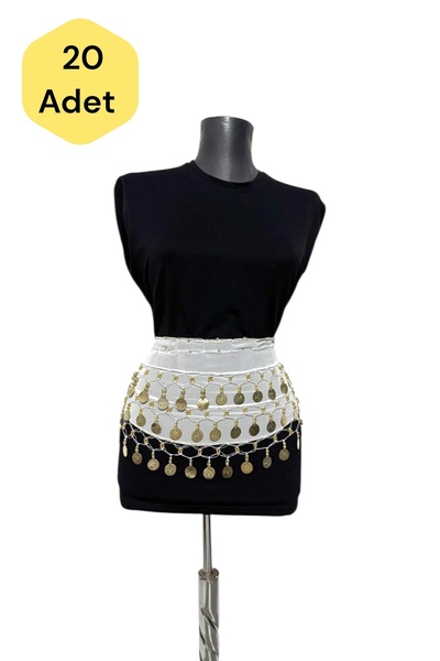 PAPATAY 3809 Women's Şakira Belt - Tasseled Beaded Oriental Belt - Dancer's B...